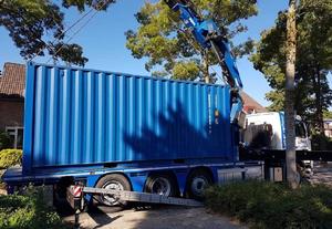 Plaatsen containers met NCH kabelsysteem of kraanwagen