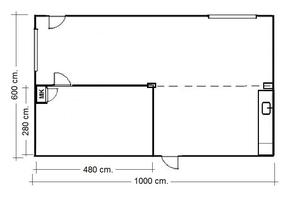 Schakel-unit 6 x 10 meter Schakel-unit 6 x 10 meter