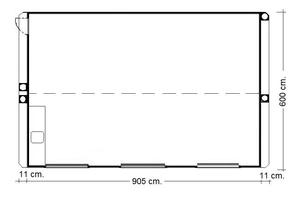 Schakel-unit 6 x 9.05 meter Schakel-unit 6 x 9.05 meter